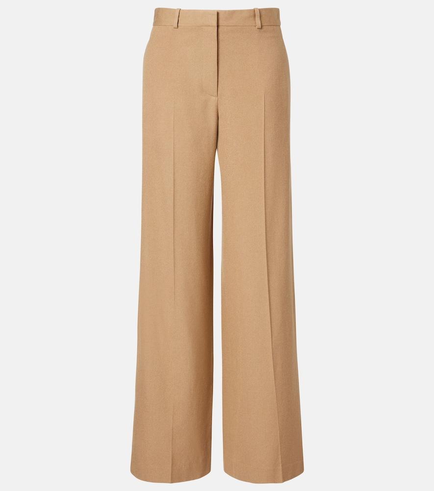 the row dender silk wide-leg pants