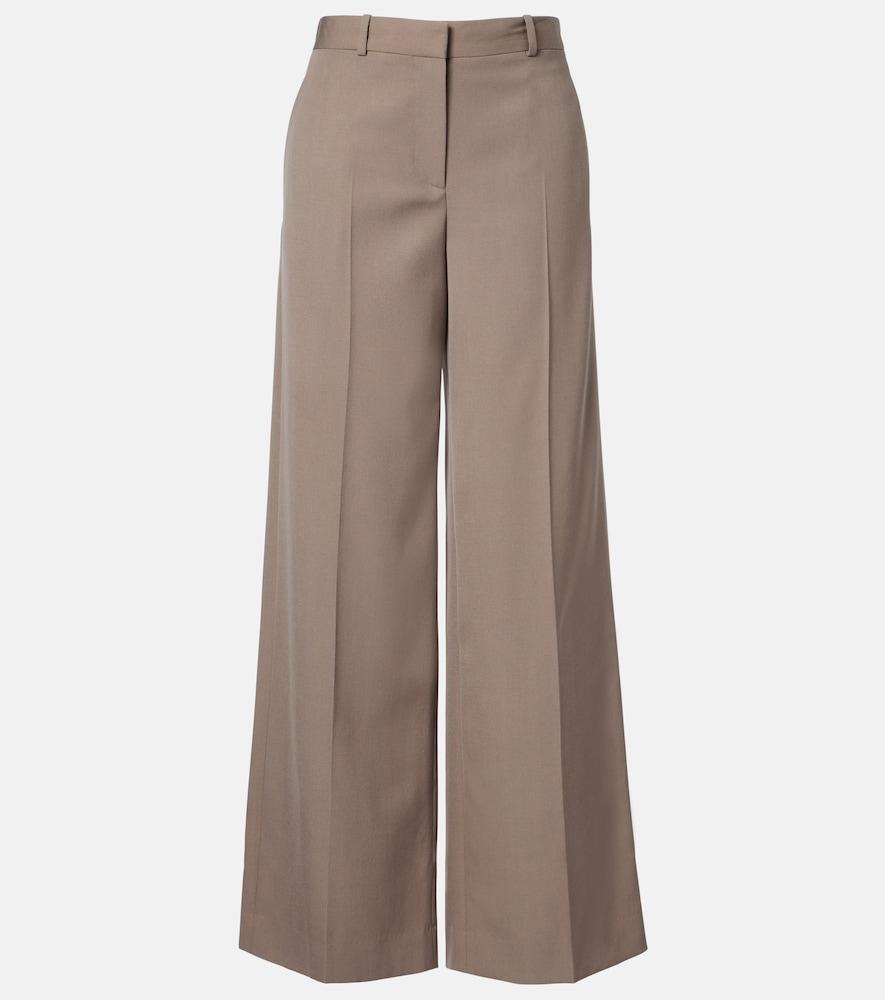the row dender wool wide-leg pants