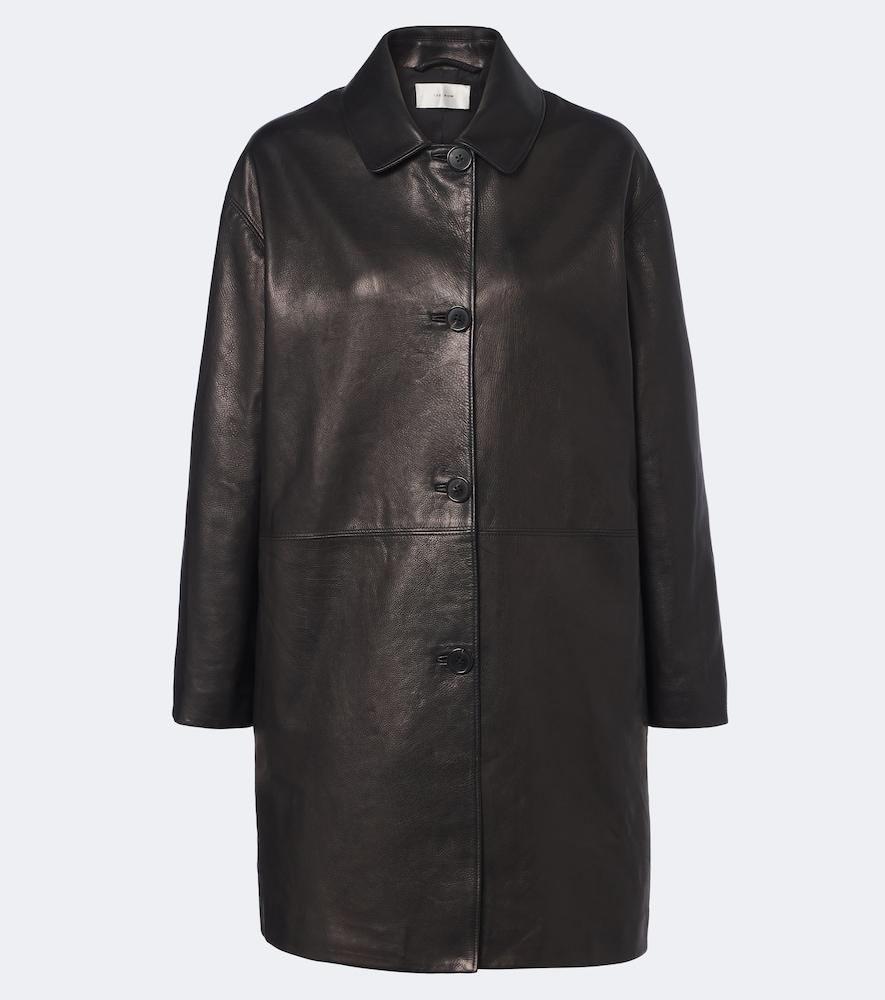 the row donata leather coat