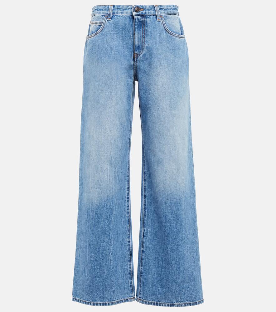 the row eglitta mid-rise wide-leg jeans