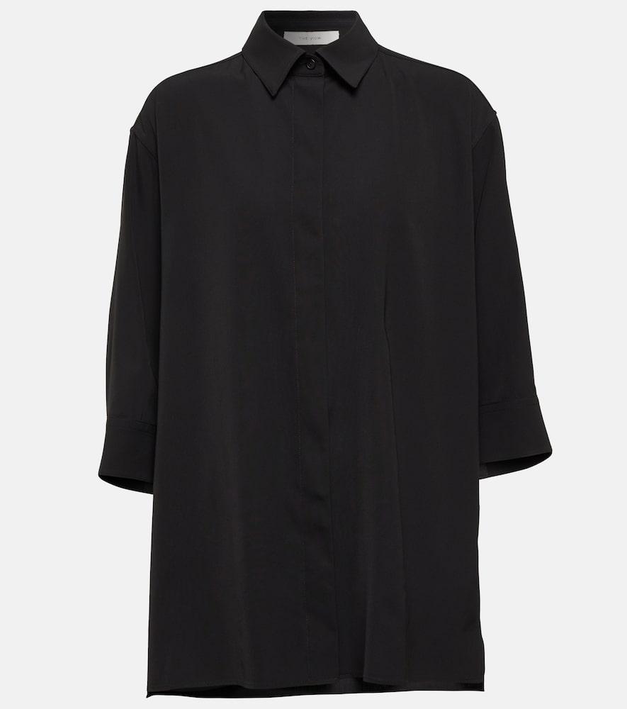the row elada wool-blend shirt