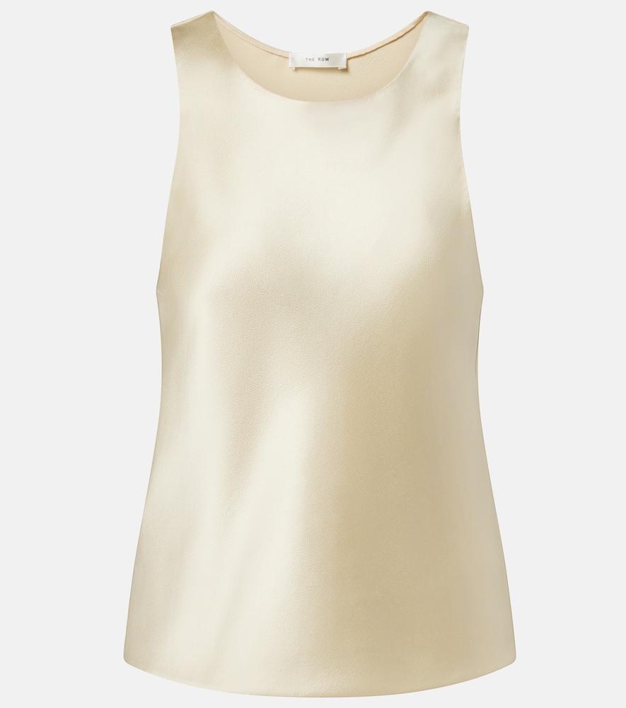 the row faustino silk satin top