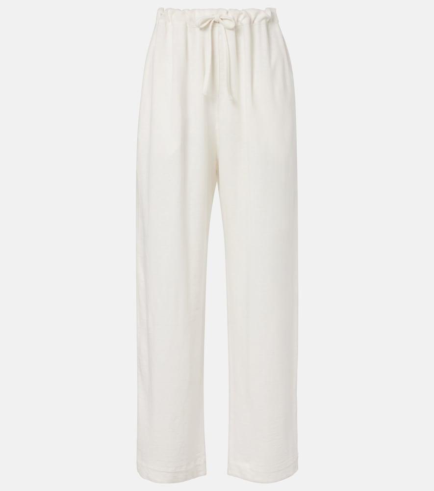 the row faz linen-blend wide-leg pants