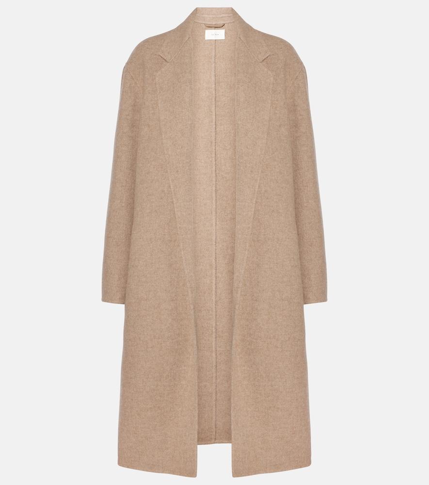 the row fedra cashmere and cotton coat