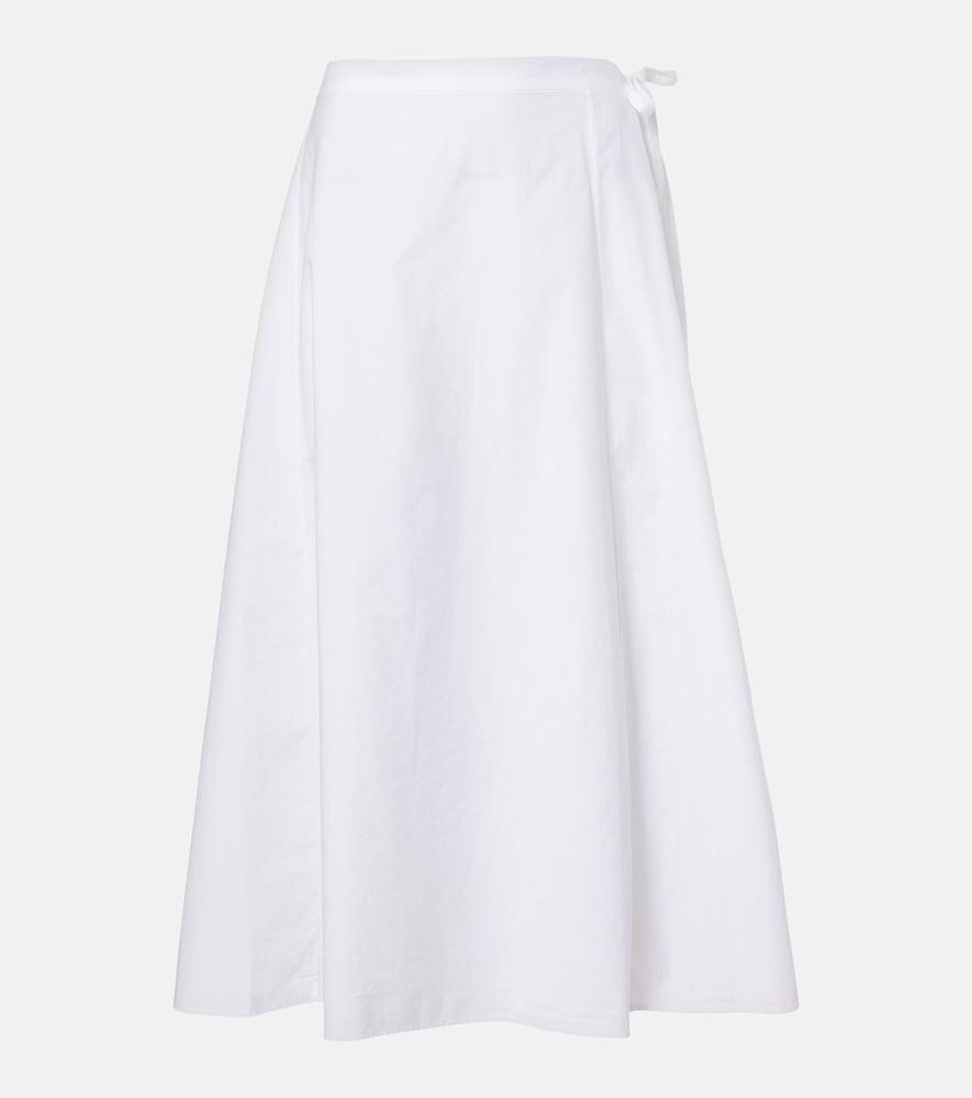 the row fleur cotton midi skirt