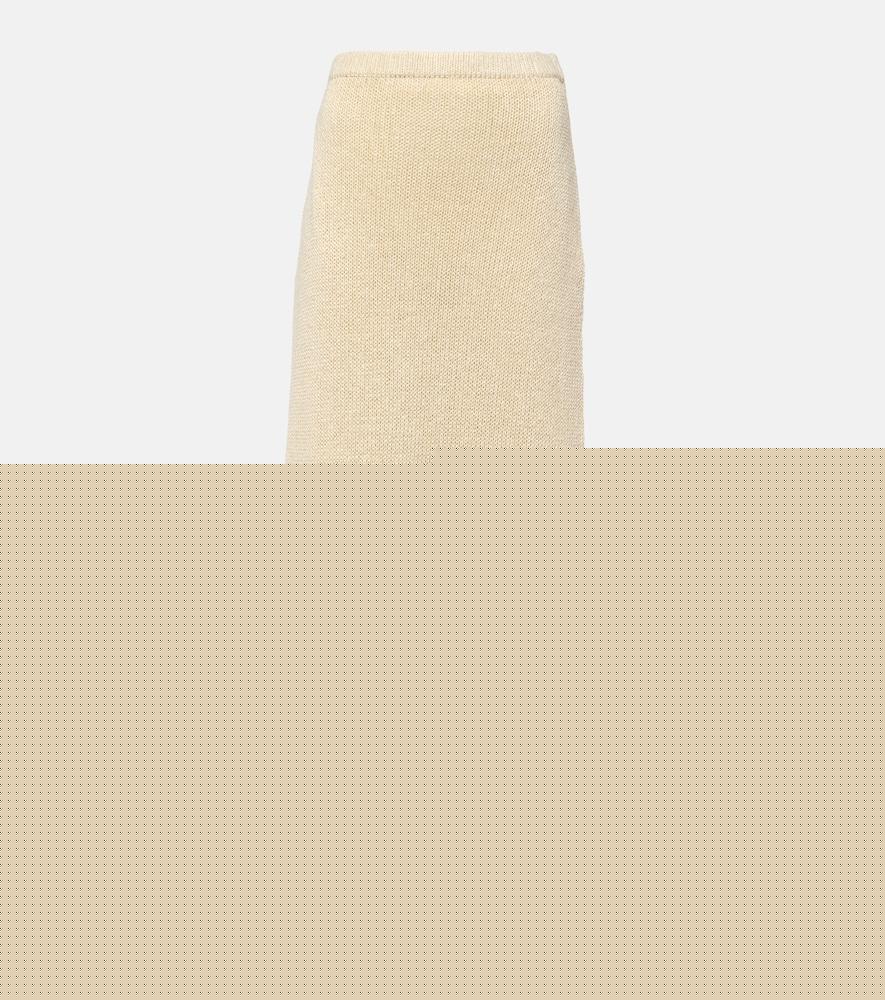 the row fumaia knitted silk maxi skirt