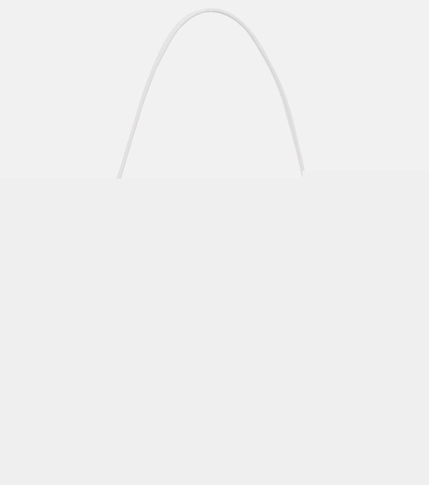 the row half moon leather shoulder bag