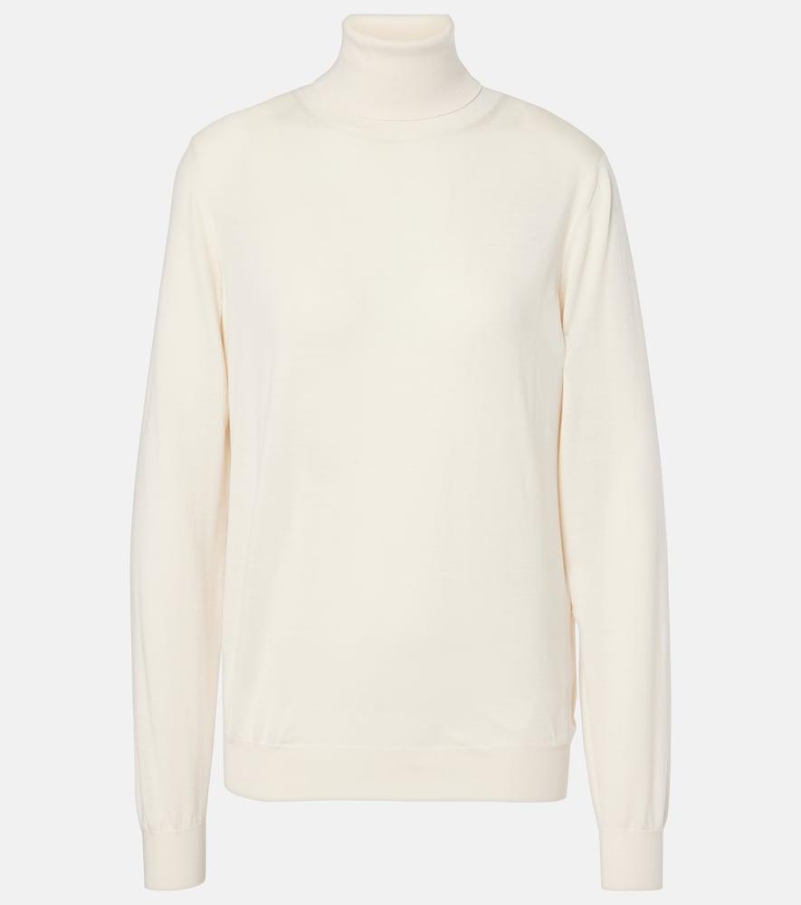 the row heva wool jersey turtleneck sweater