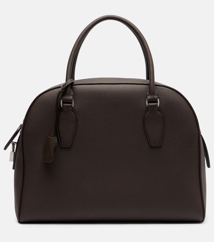 the row india 12 leather tote bag