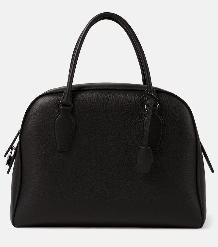 the row india 12 leather tote bag