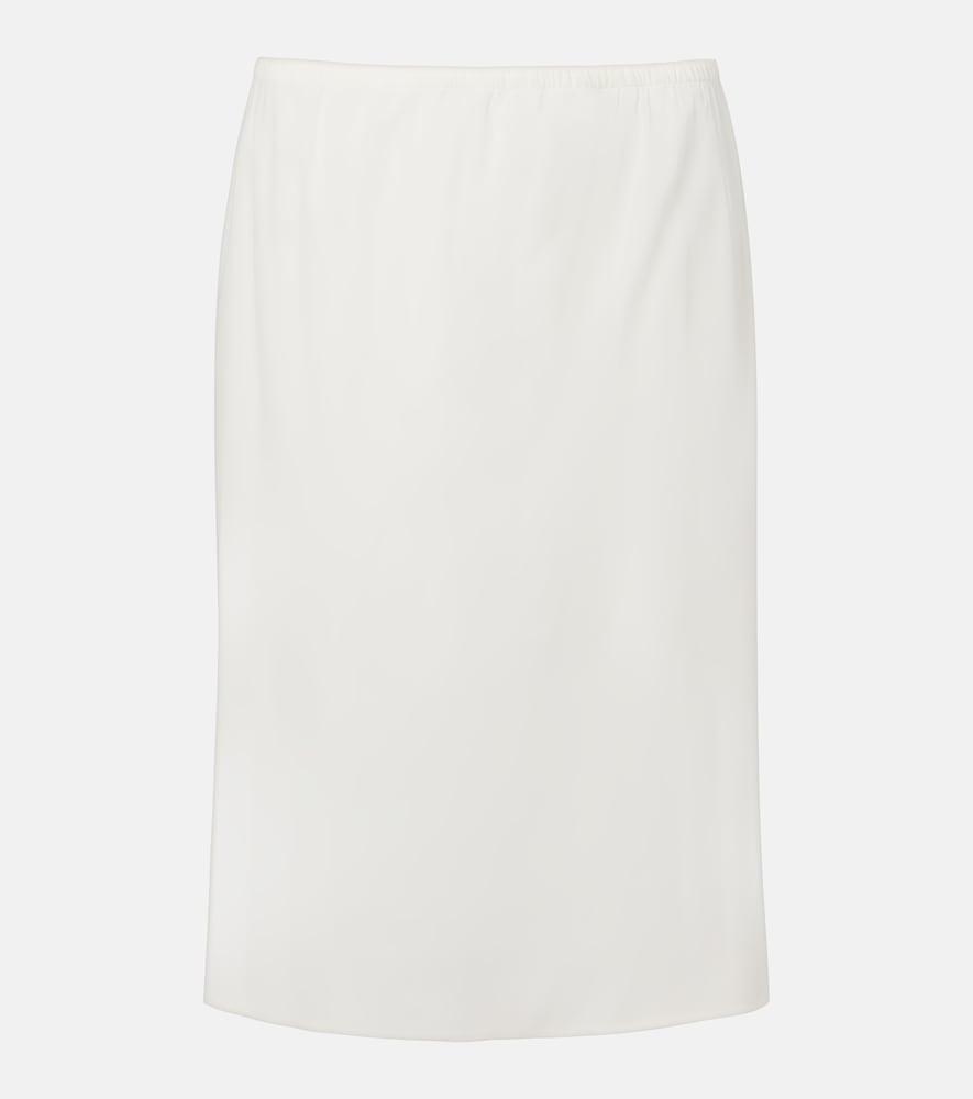 the row ivera silk-blend chiffon midi skirt