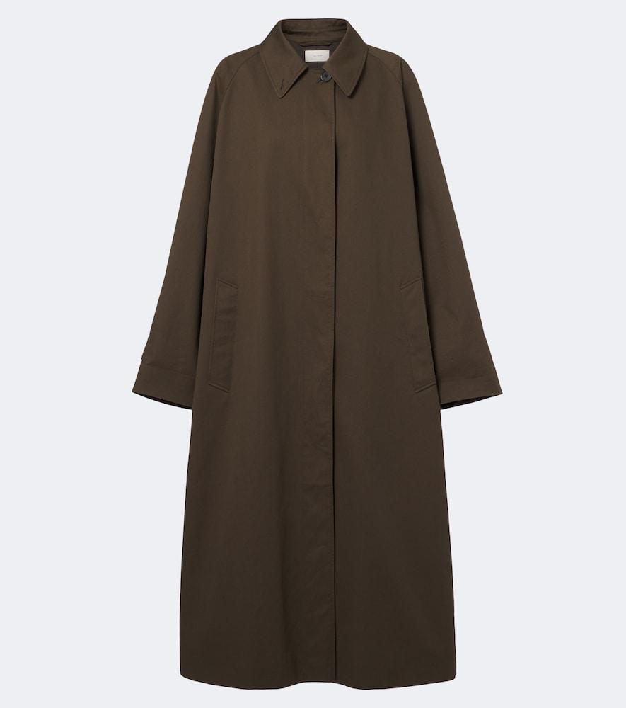 the row iza cotton gabardine coat