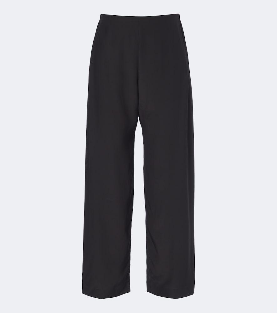 the row jaine silk wide-leg pants