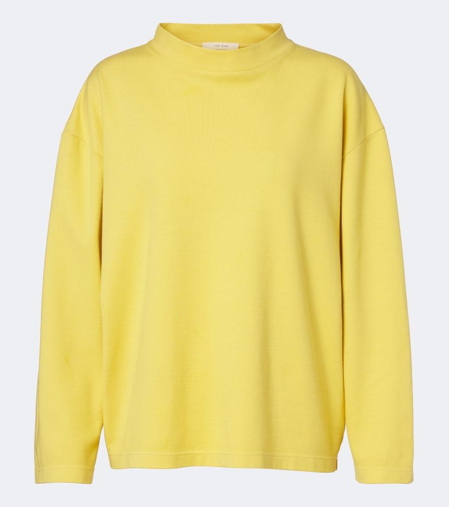 the row kate cotton-blend jersey sweatshirt