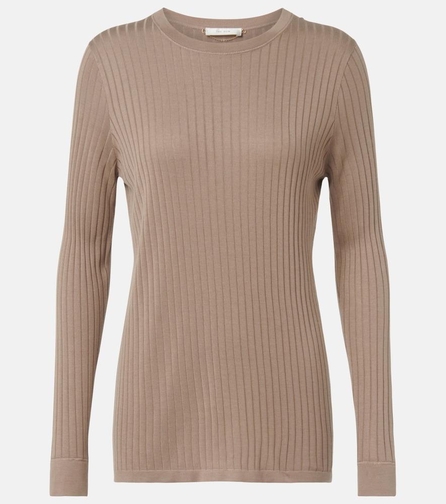 the row keya ribbed-knit top