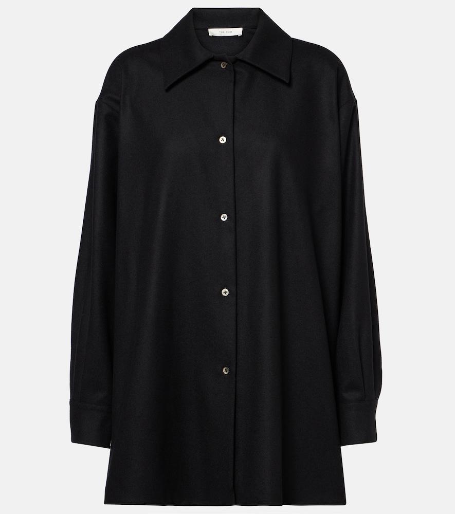 the row komako wool and cashmere shirt