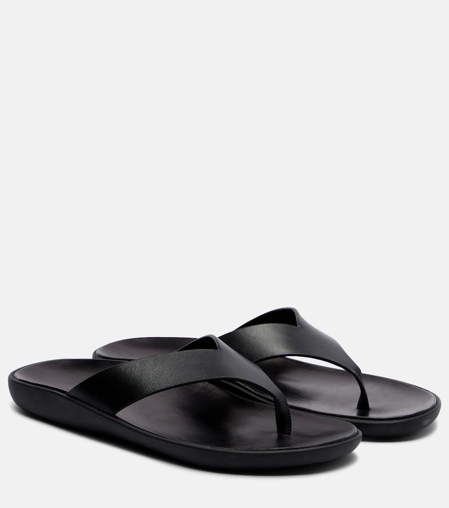 the row leger leather thong sandals