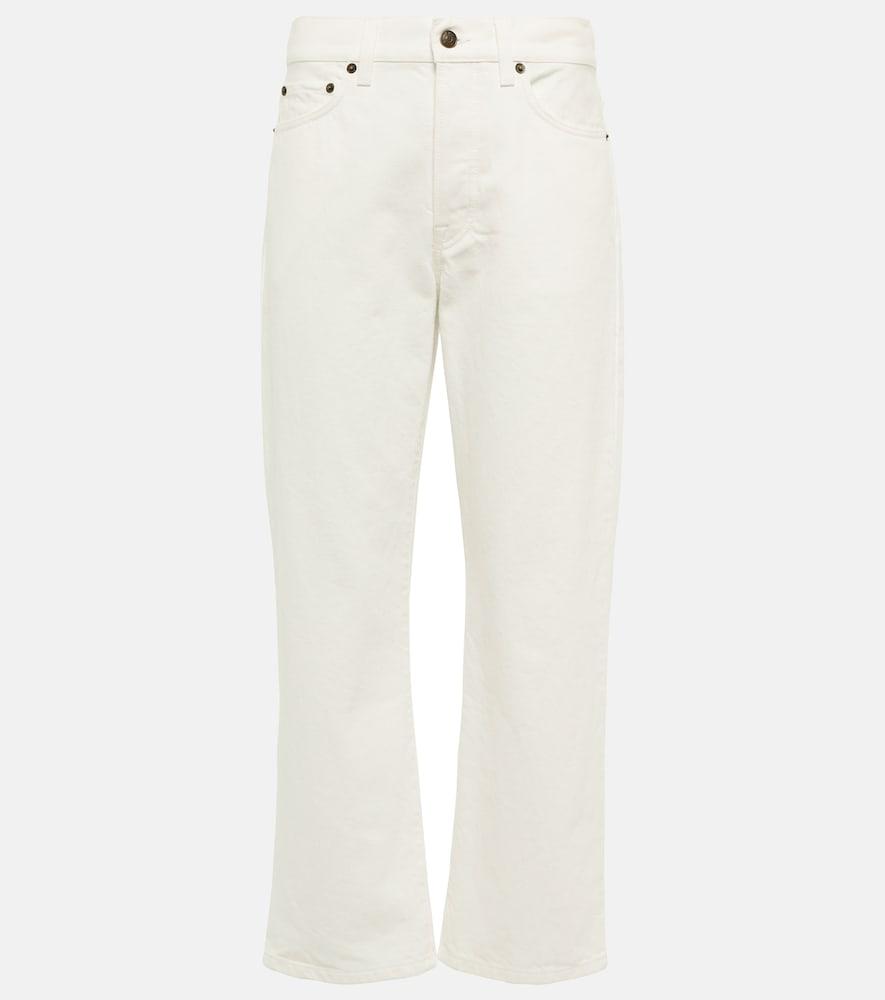 the row lesley mid-rise straight jeans