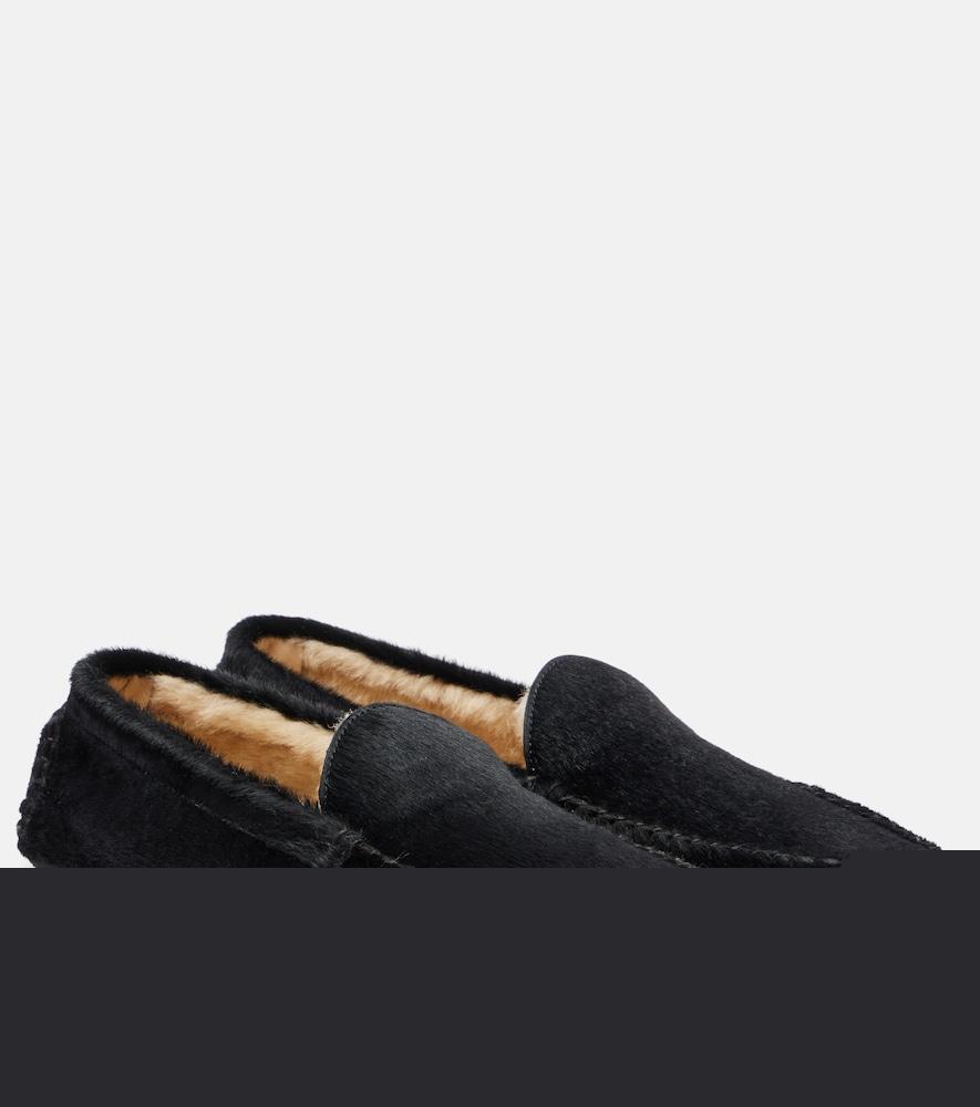 the row lucca calf hair loafers