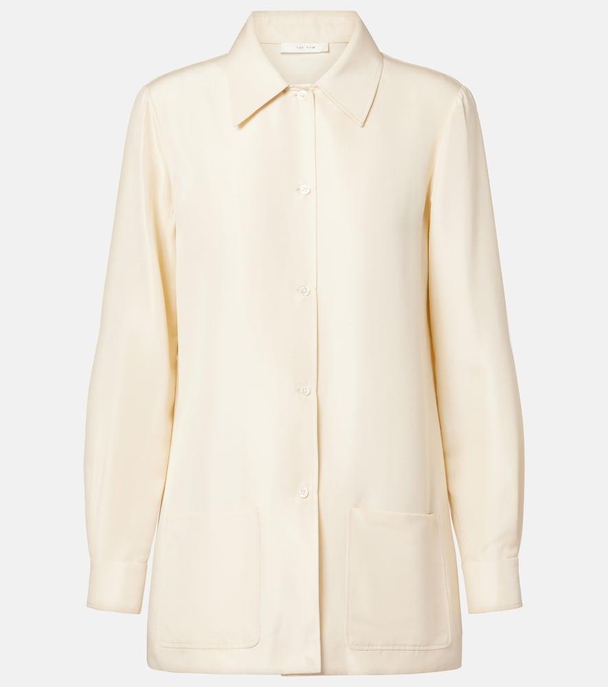 the row lucetta silk shirt