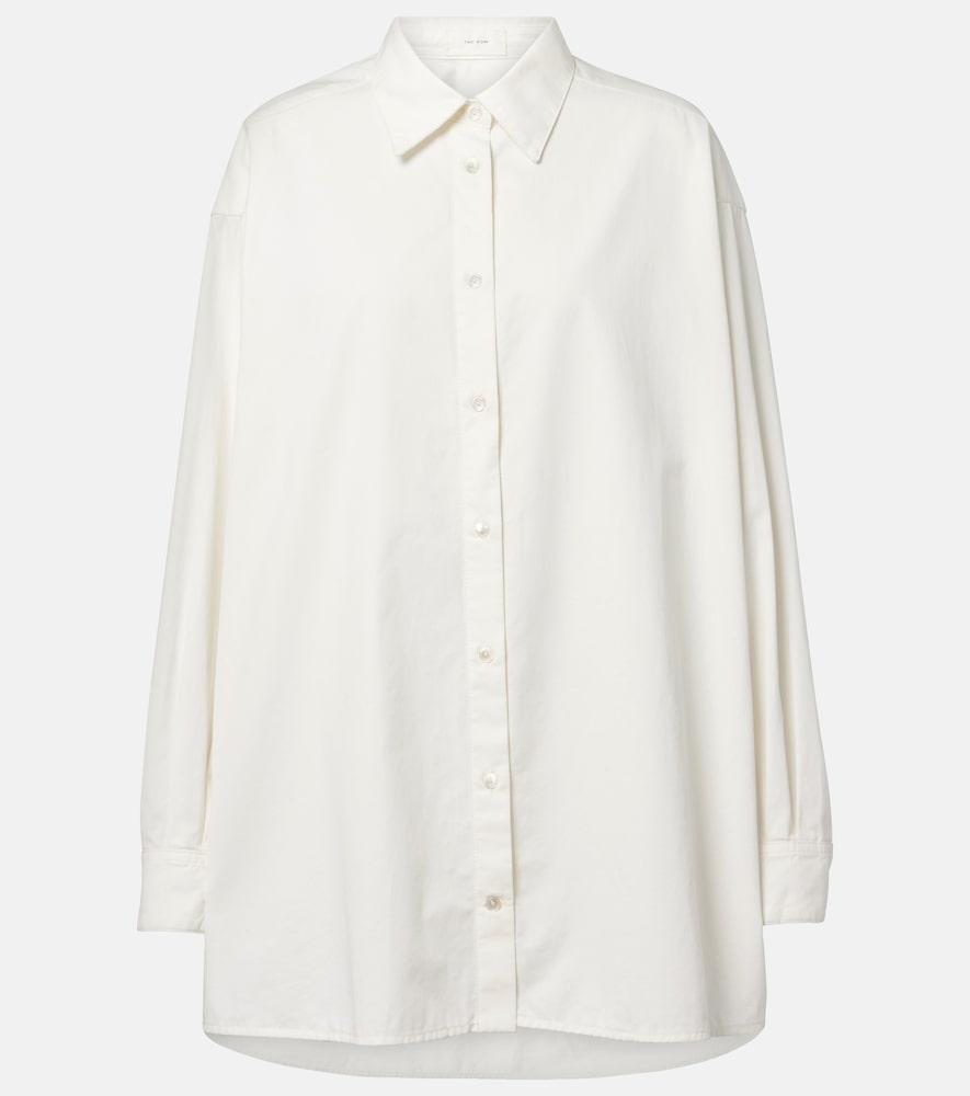 the row luka cotton and cashmere shirt