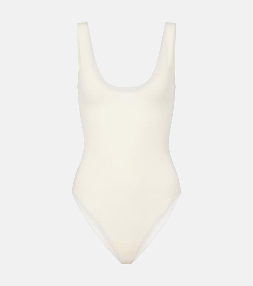 the row mandie silk-blend bodysuit