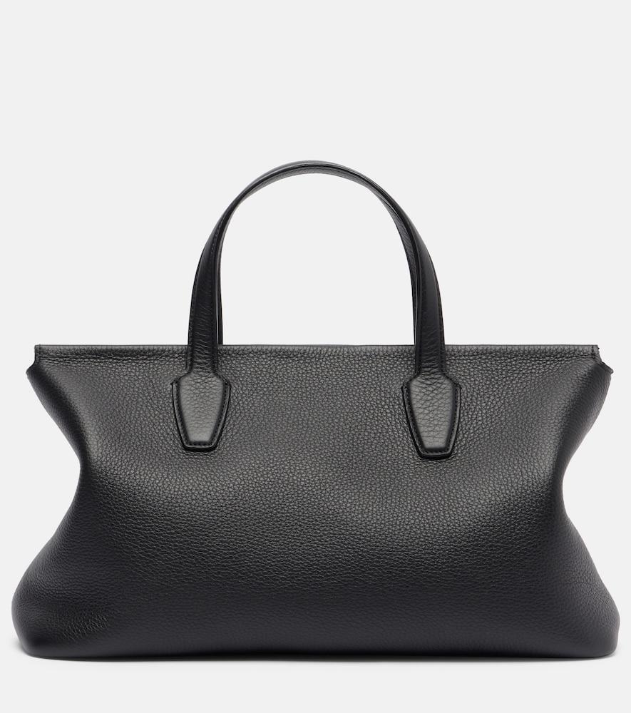 the row marcel leather tote bag