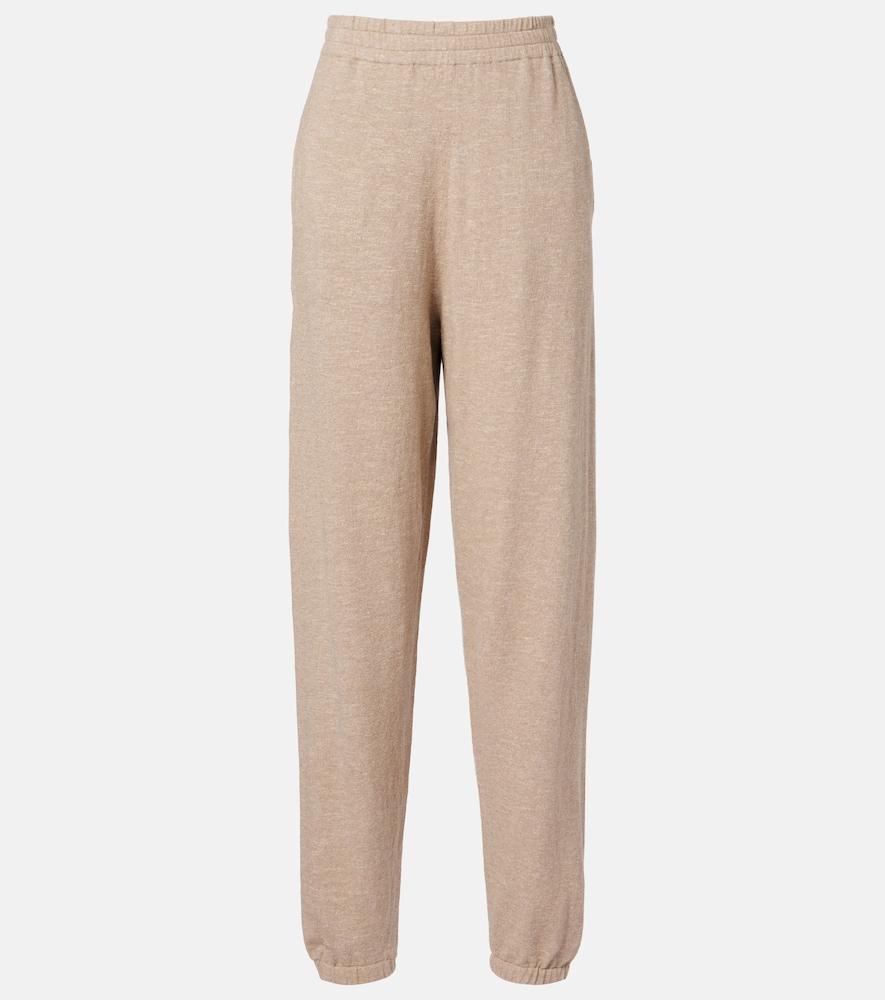the row nadir cotton and linen sweatpants