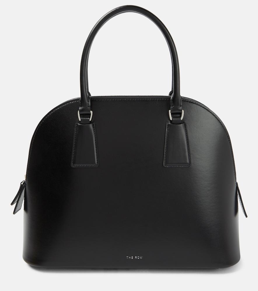 the row nina small leather tote bag