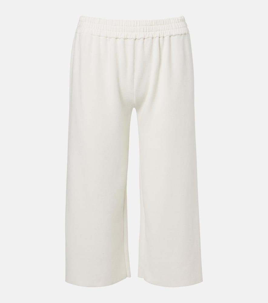 the row ozias cotton and silk cropped sweatpants