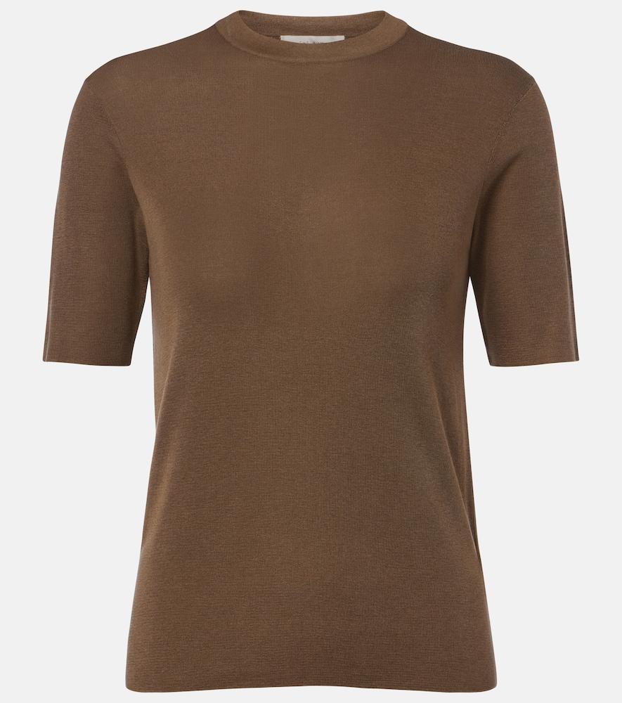 the row ozzi silk-blend t-shirt