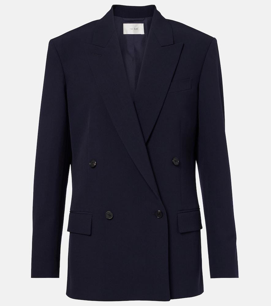 the row paden double-breasted virgin wool blazer