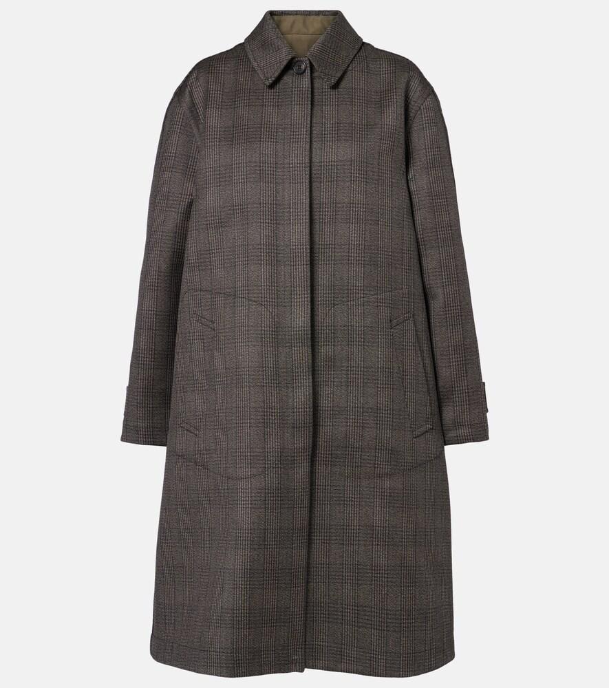 the row palomar reversible wool and silk coat