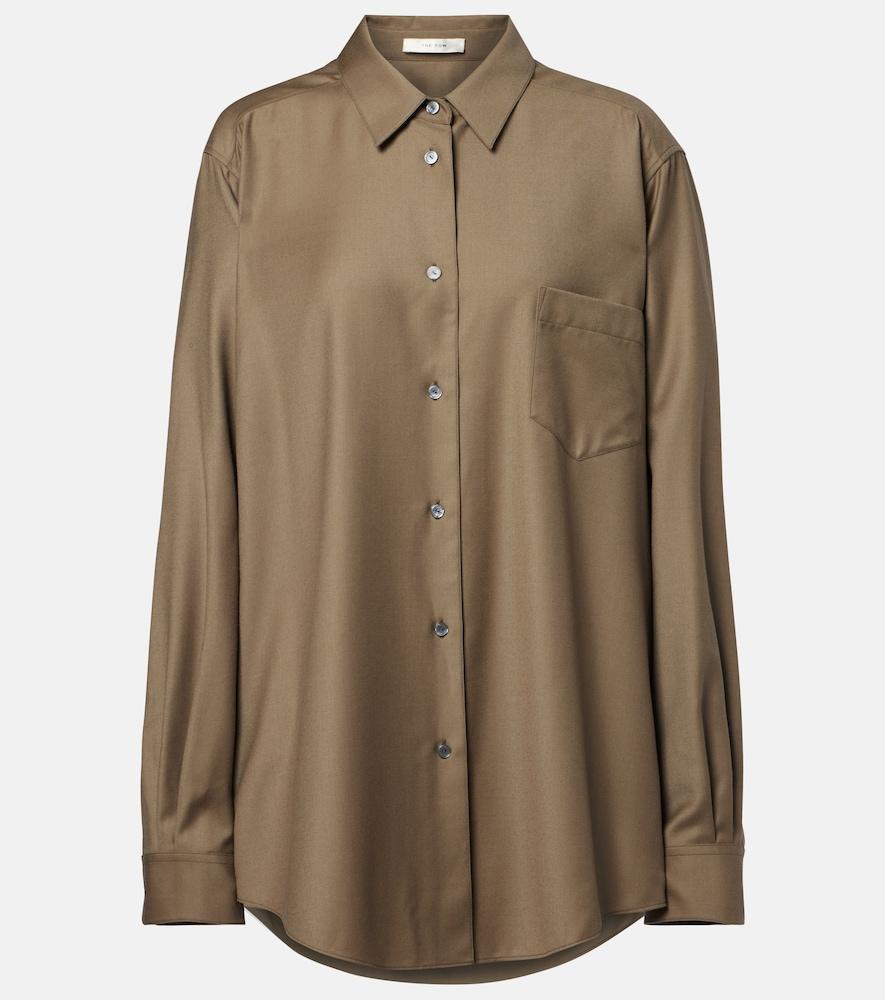 the row pino virgin wool shirt