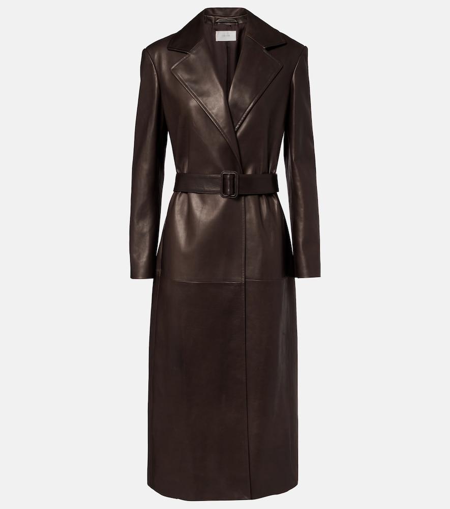 the row raisa leather coat