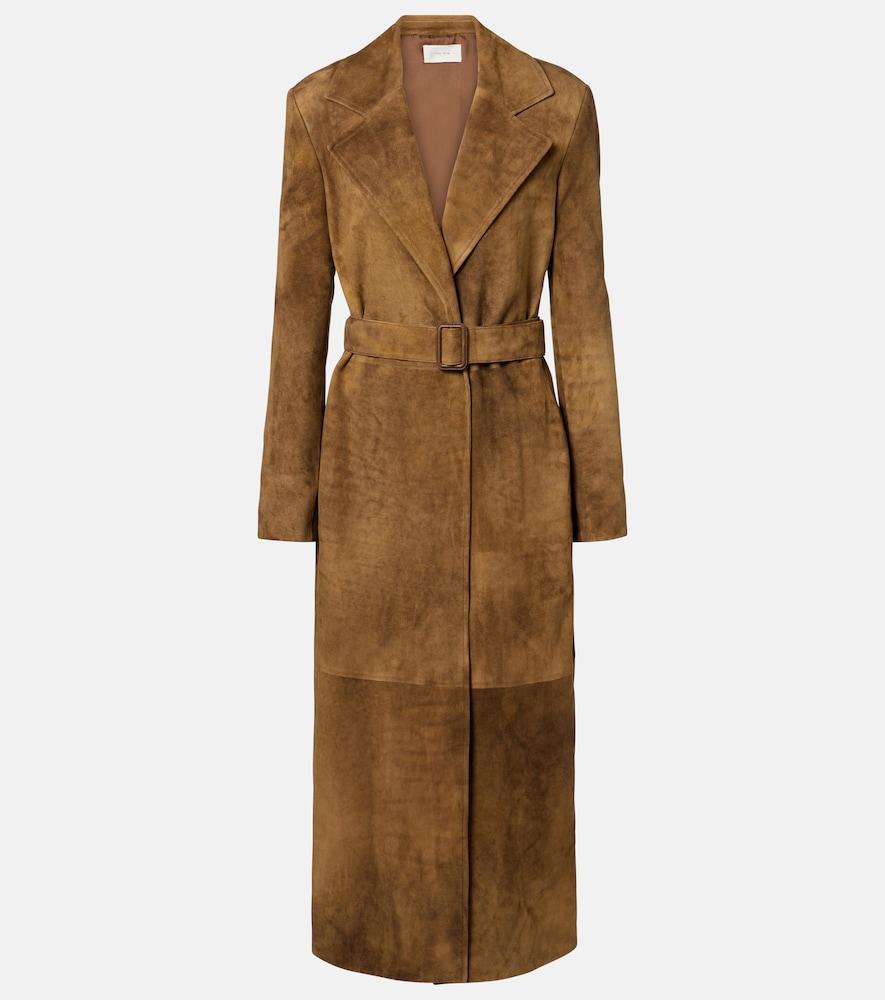 the row raisa suede coat