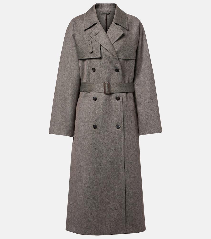 the row rhydian virgin wool gabardine trench coat