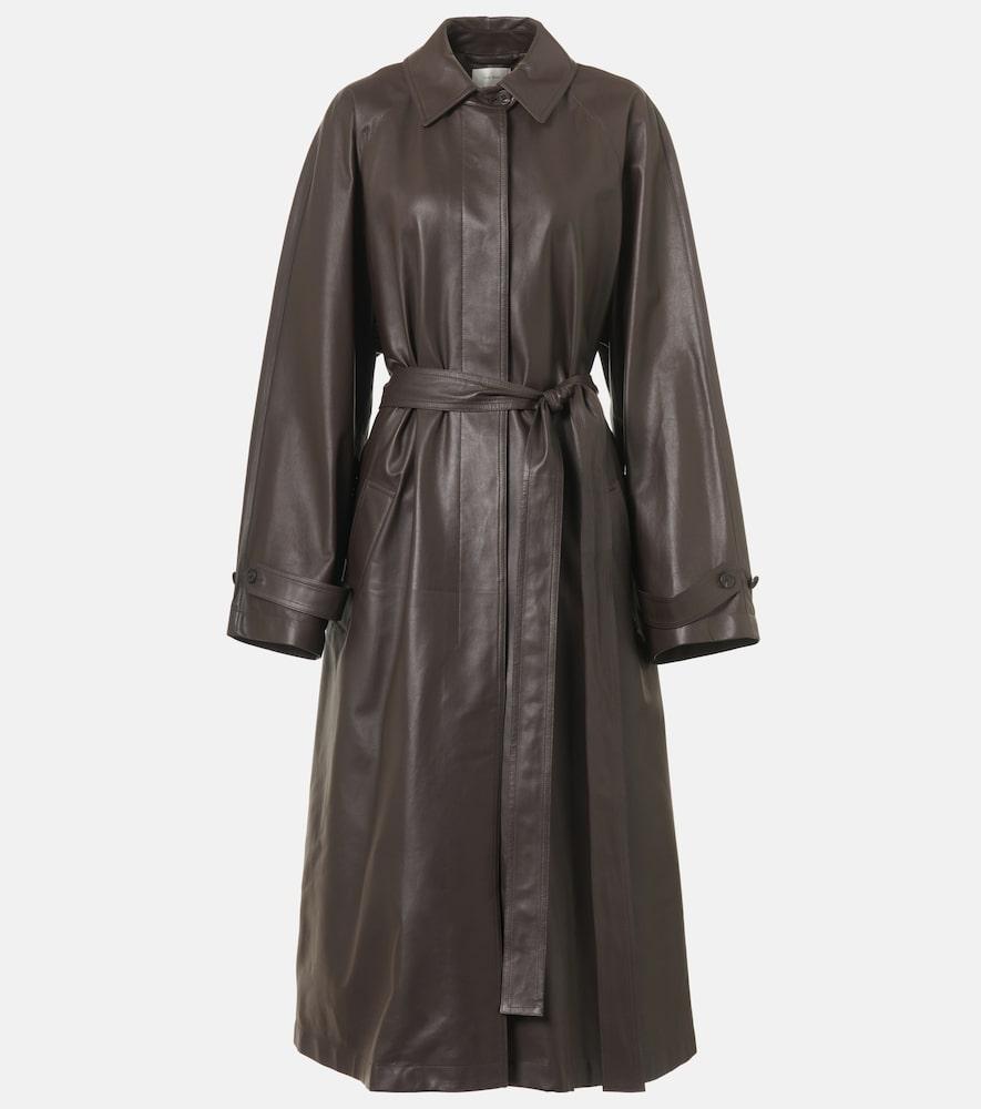 the row ryota leather coat