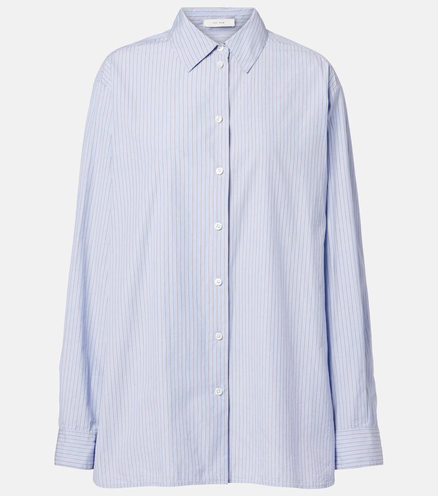 the row sisilia striped cotton shirt