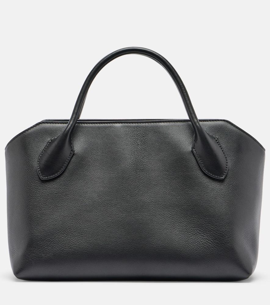 the row terrasse medium leather top-handle bag