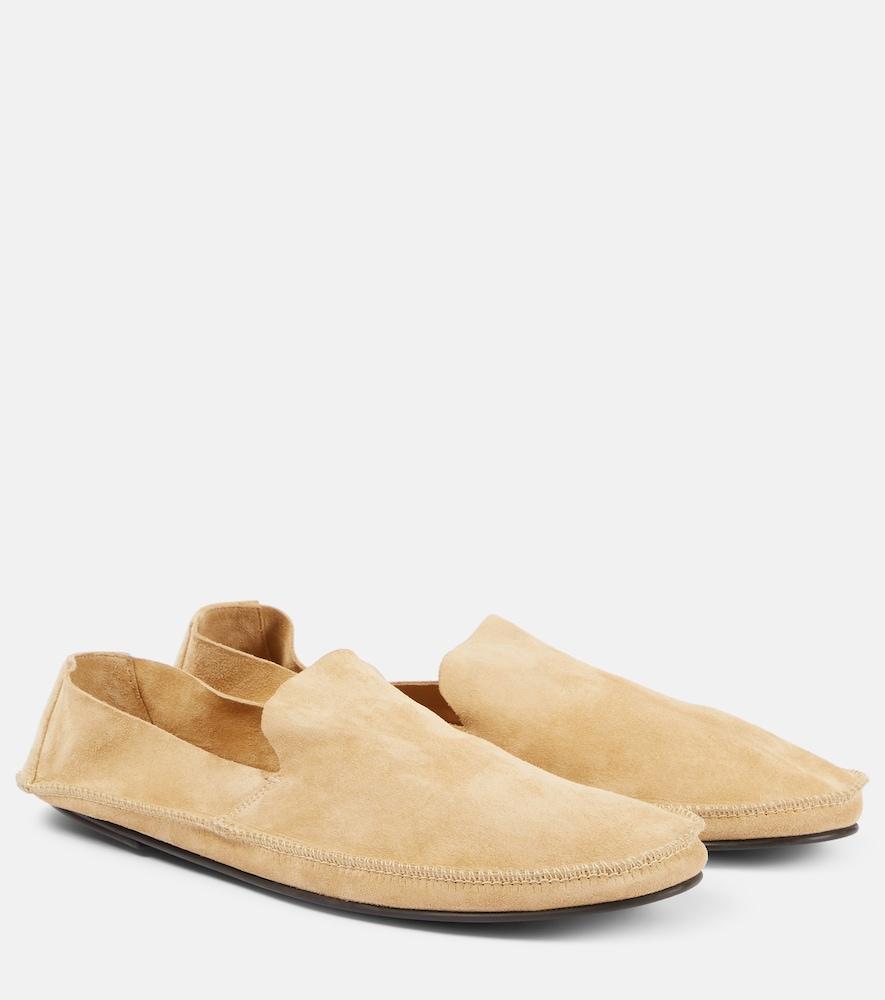 the row tyler suede loafers
