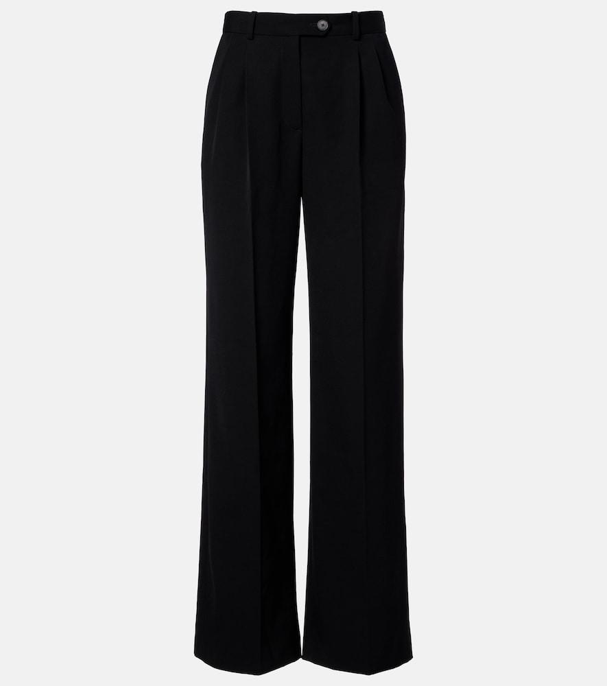 the row virgil wool gabardine wide-leg pants