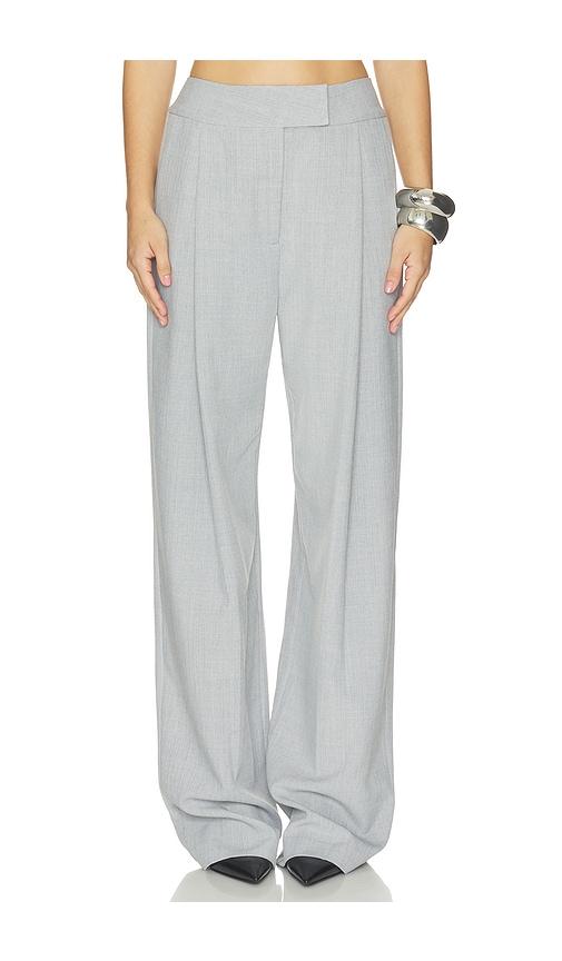 the sei boyfriend trouser in grey. - size 0 (also in 2, 4, 6, 8)