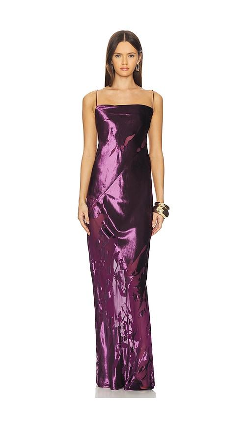 the sei cowl bias gown in purple. - size 0 (also in 2)