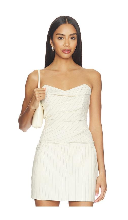 the sei cowl bustier in cream. - size 10 (also in 2, 4, 6)