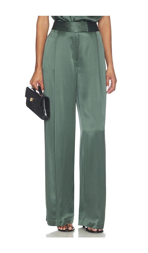 the sei relaxed trouser in dark green. - size 2 (also in 6, 8)