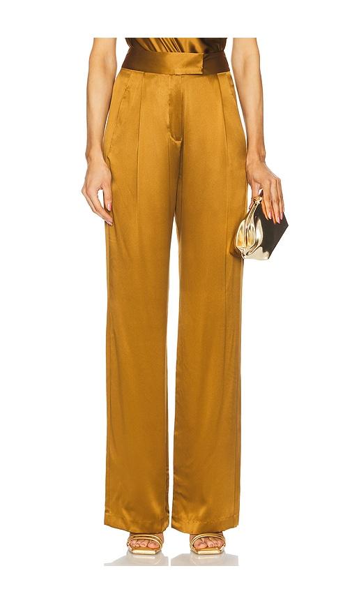 the sei wide leg trouser in rust. - size 2 (also in 8)