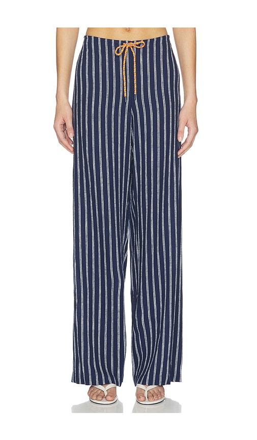 the upside belize charli drawstring pant in navy. - size s (also in xs)