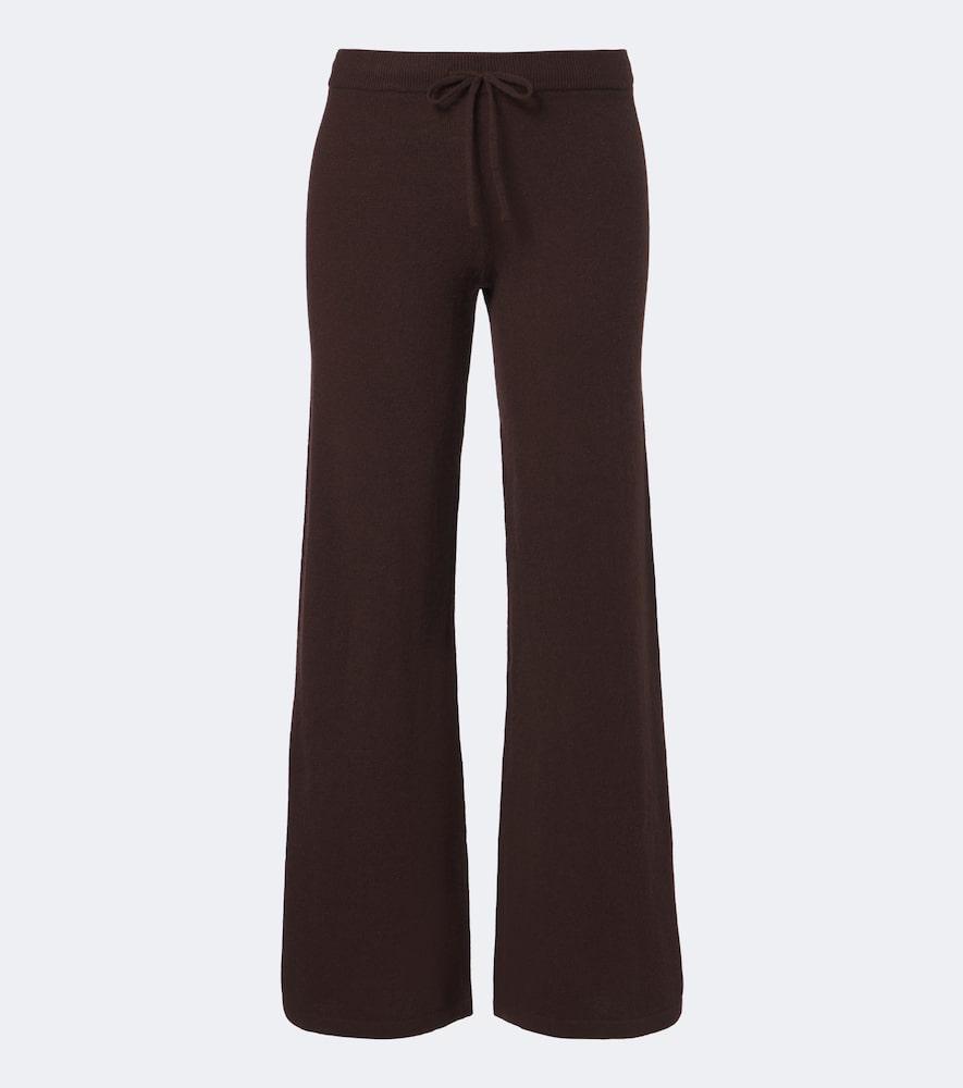 the upside coco amelie cashmere-blend wide-leg pants