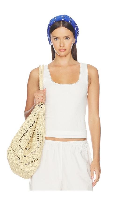 the upside del rey pointelle tank top in cream. - size l (also in xs, s, m)